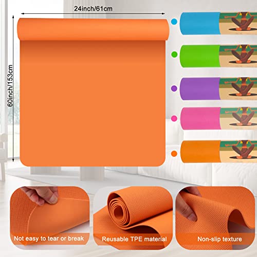 20pc Kids Yoga Mats with Carrying Straps