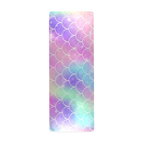 Rainbow Mermaid Scales Yoga Hand Pads - Non-Slip