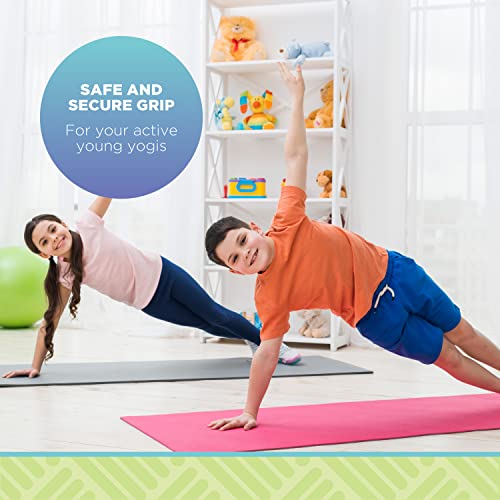 Kids Sticky Yoga Mat | 3mm Thick | 60"x24" | SGS Certified | Eco-Friendly