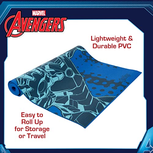 Avengers Kids Non-Slip Yoga Mat - Featuring Superheroes