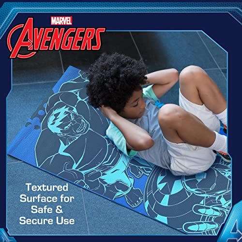 Avengers Kids Non-Slip Yoga Mat - Featuring Superheroes