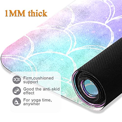 Rainbow Mermaid Scales Yoga Hand Pads - Non-Slip