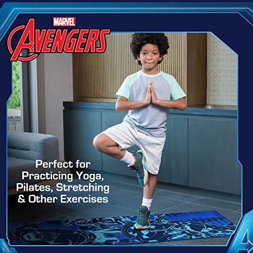 Avengers Kids Non-Slip Yoga Mat - Featuring Superheroes