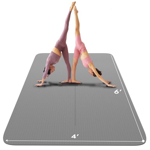 FrenzyBird Large Yoga Mat with Eco-Friendly TPE