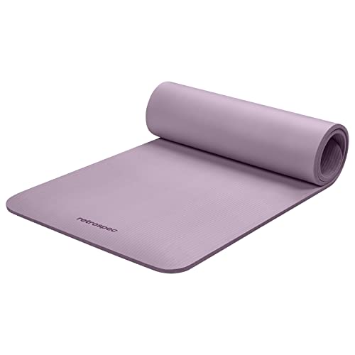 Retrospec Solana Yoga Mat 1/2" Thick - Non Slip Yoga Exercise Pad