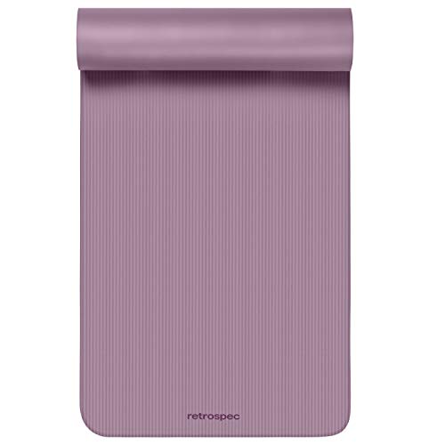 Retrospec Solana Yoga Mat 1/2" Thick - Non Slip Yoga Exercise Pad