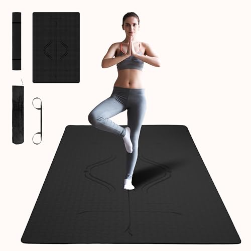 HIWAVE Large Eco-Friendly Yoga Hand Pads, Black Color