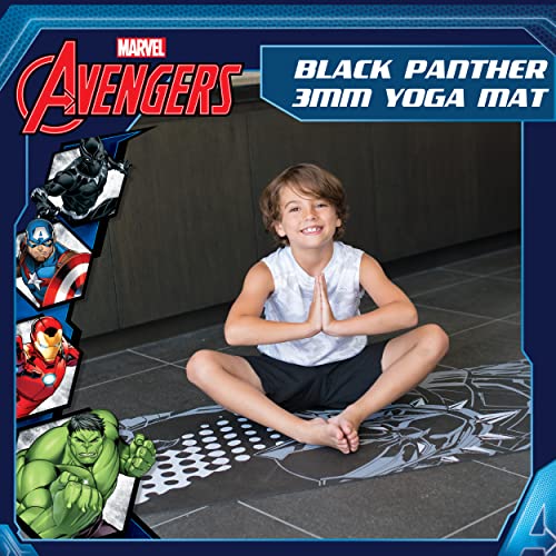 Black Panther Kids Non Slip Yoga Mat for Boys and Girls
