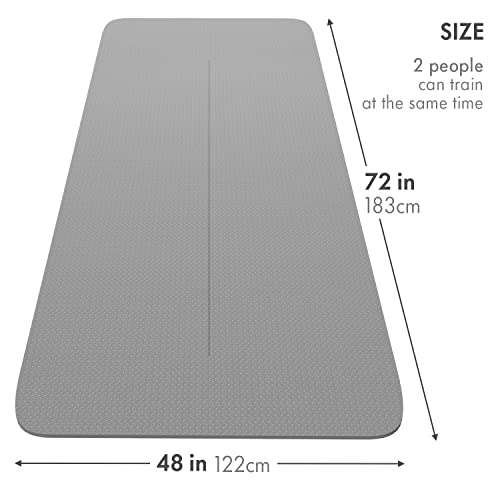 FrenzyBird Large Yoga Mat with Eco-Friendly TPE