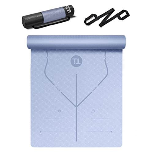 YOTTOY Thick 72" Yoga Mat with Alignment Marks