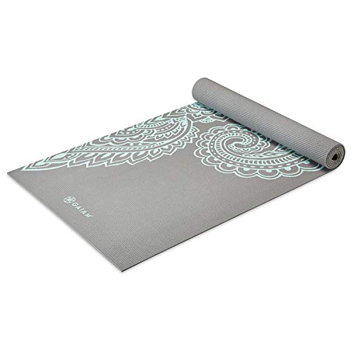 Gaiam Paisley Lagoon Yoga Mat - Premium Non-Slip