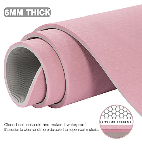 Extra Wide TPE Yoga Mat for Home Gym
