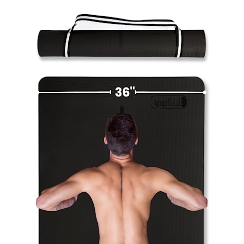 Gogokiwi Extra Wide Yoga Mat with Alignment Marks