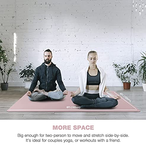 Extra Wide TPE Yoga Mat for Home Gym
