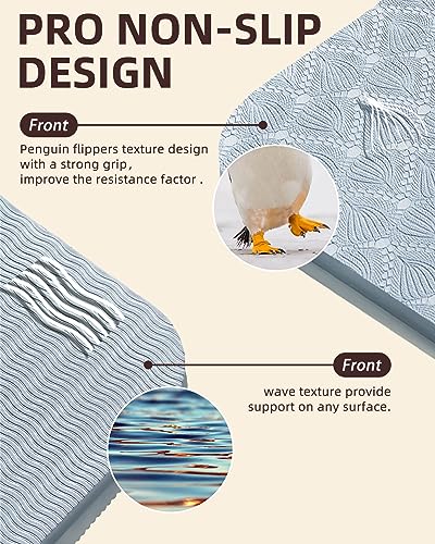 YOTTOY Thick 72" Yoga Mat with Alignment Marks