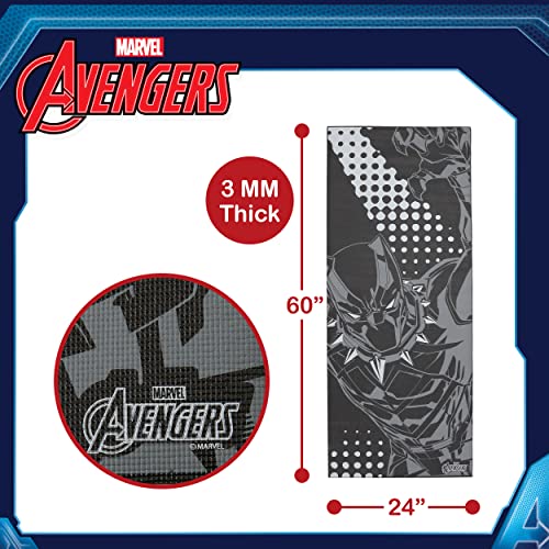 Black Panther Kids Non Slip Yoga Mat for Boys and Girls