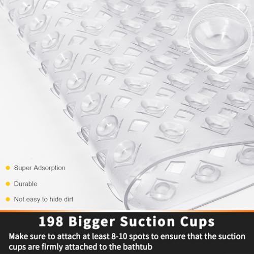 Yimobra Non-Slip Bathtub Mat with Drain Holes