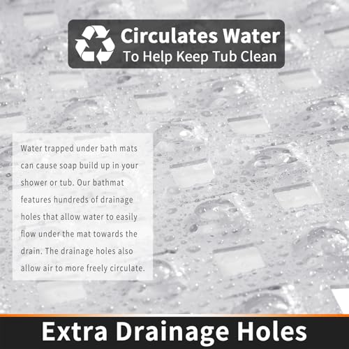 Yimobra Non-Slip Bathtub Mat with Drain Holes