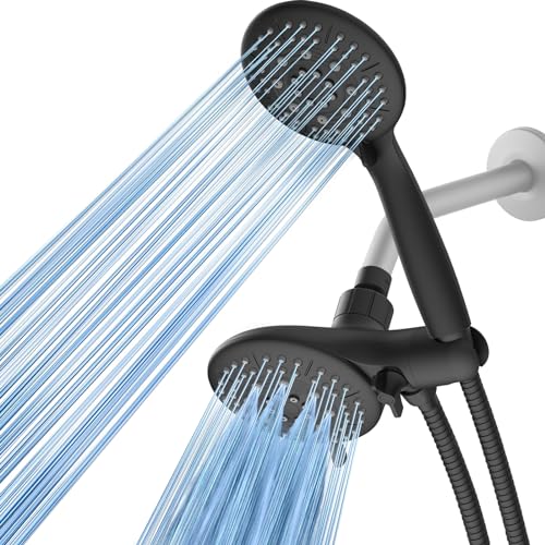 Matte Black 3-Way High Pressure Shower Head Combo