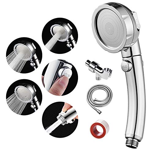 High Pressure Handheld Shower with On/Off Switch, 3 Spray Modes