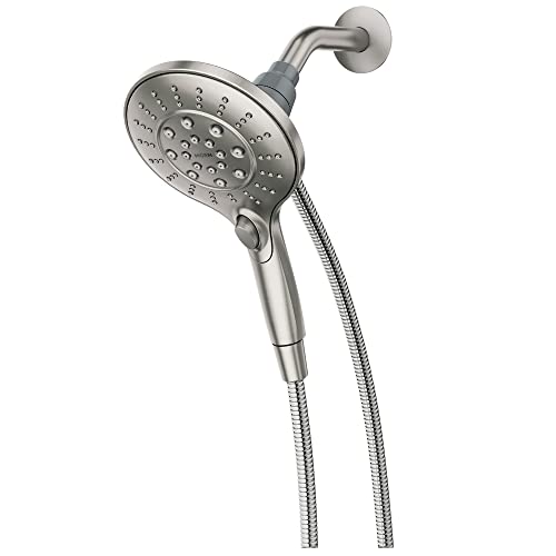 Moen Brushed Nickel Handheld Showerhead with Magnetic Docking