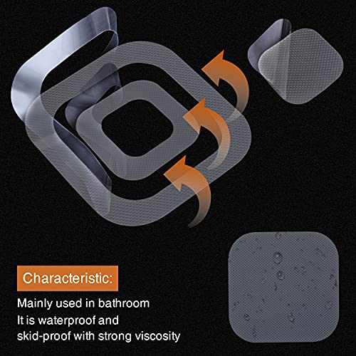 72 PCS Secopad Non-Slip Bathtub Stickers (Grey)