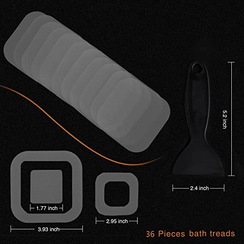 72 PCS Secopad Non-Slip Bathtub Stickers (Grey)