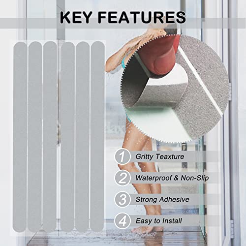 S&X Non-Slip Bathtub Stickers - 12 Pack