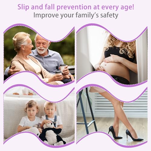 24PCS Transparent Anti Slip Bathtub Strips with Scraper