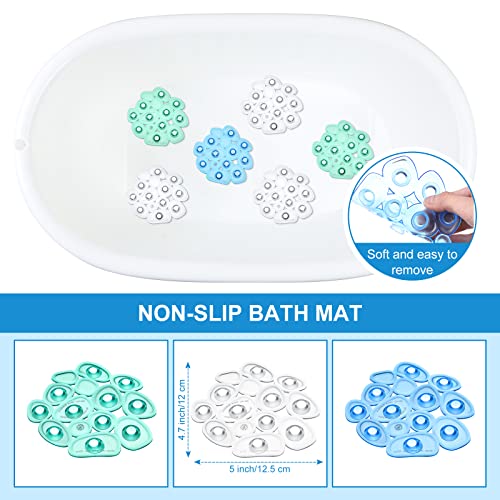 12-Pack Non-Slip Pebble Bath Tub Stickers Mats