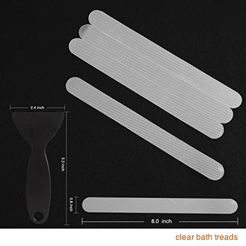 36PCS Non-Slip Bathtub Stickers with Premium Scraper