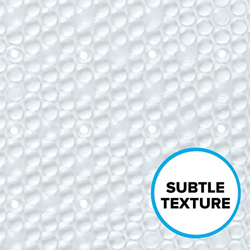 SlipX Bubble Bath Mat with Microban Protection (15x35")