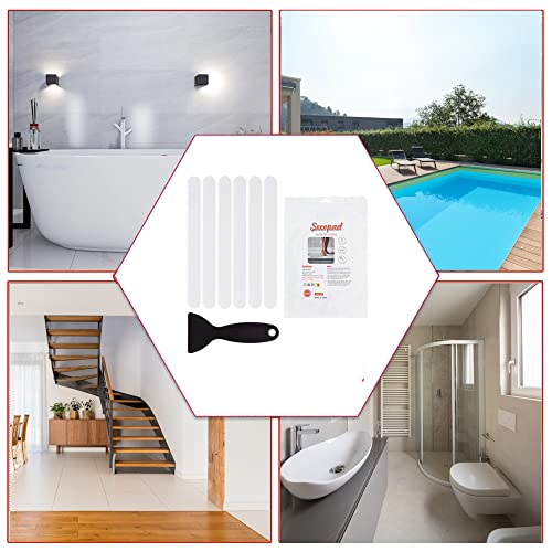 36PCS Non-Slip Bathtub Stickers with Premium Scraper