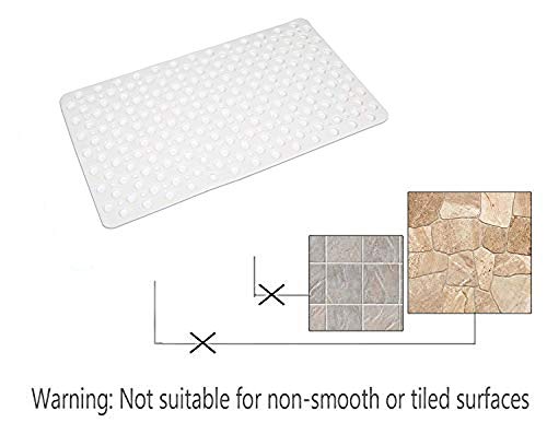 Mantto Soft TPE Bathtub Mat with Suction Cups