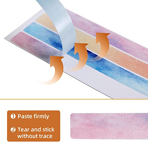 Colorful Anti-Slip Strips 24 PCS for Bathtubs & Showers