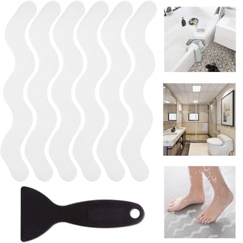 36 Bathtub Non Slip Stickers with Premium Scraper