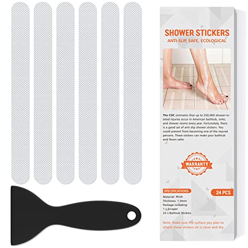 Clear Bathtub Stickers Set, Prevent Slips in Bathroom