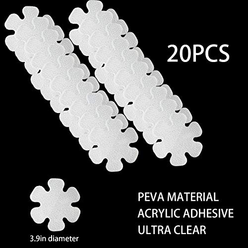 Transparent Non-Slip Bathtub Stickers, 20 PCS Safety Appliques