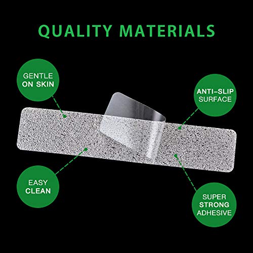 18 PCS Non-Slip Adhesive Bathtub Strips & Premium Scraper