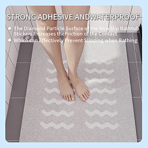 24 Pcs Anti-Slip Bathtub Stickers with Premium Scraper