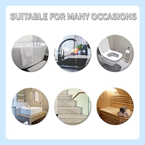 24 Pcs Anti-Slip Bathtub Stickers with Premium Scraper