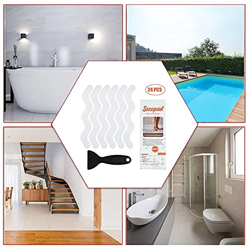 Secopad Anti-Slip Shower Stickers: Safety Strips for Bathtubs