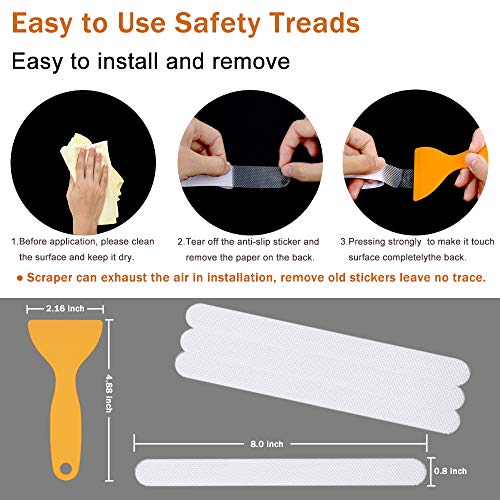 Non-slip Shower Stickers for Bathtub Safety, 30 PCS