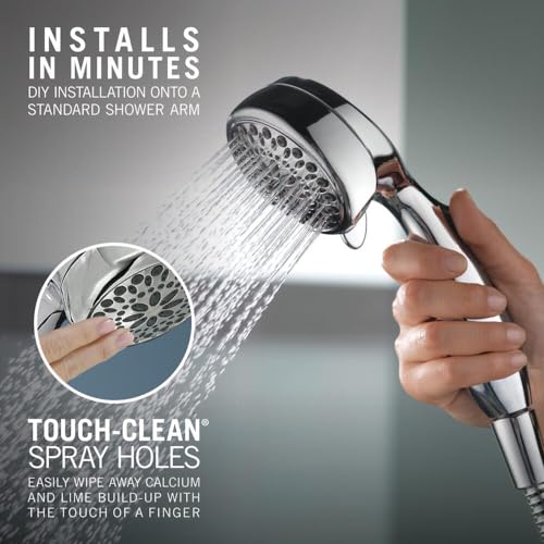 7-Spray Touch-Clean Hand Held Shower Head - Chrome