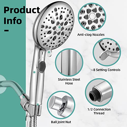 Luxury High Pressure Shower Head with Handheld
