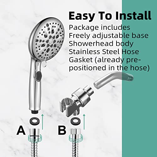 Luxury High Pressure Shower Head with Handheld