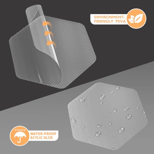 Clear Square Non Slip Bathtub Stickers and Decals