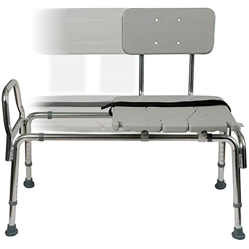 DMI Non-Slip Tub Transfer Bench and Shower Chair