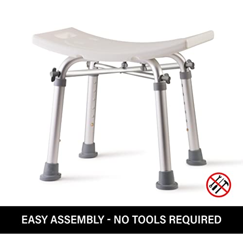 Heavy Duty Adjustable Bath Chair for Slippery Bathtubs