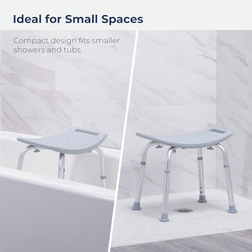 Adjustable Shower Stool with Suction Feet - Shower Chair